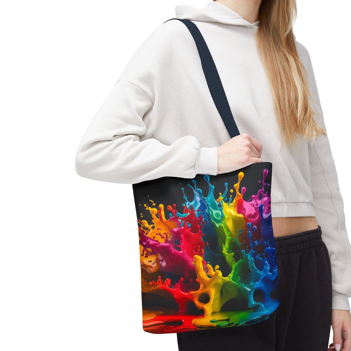 Colorful Splash Tote Bag - Vibrant Art for Every Occasion
