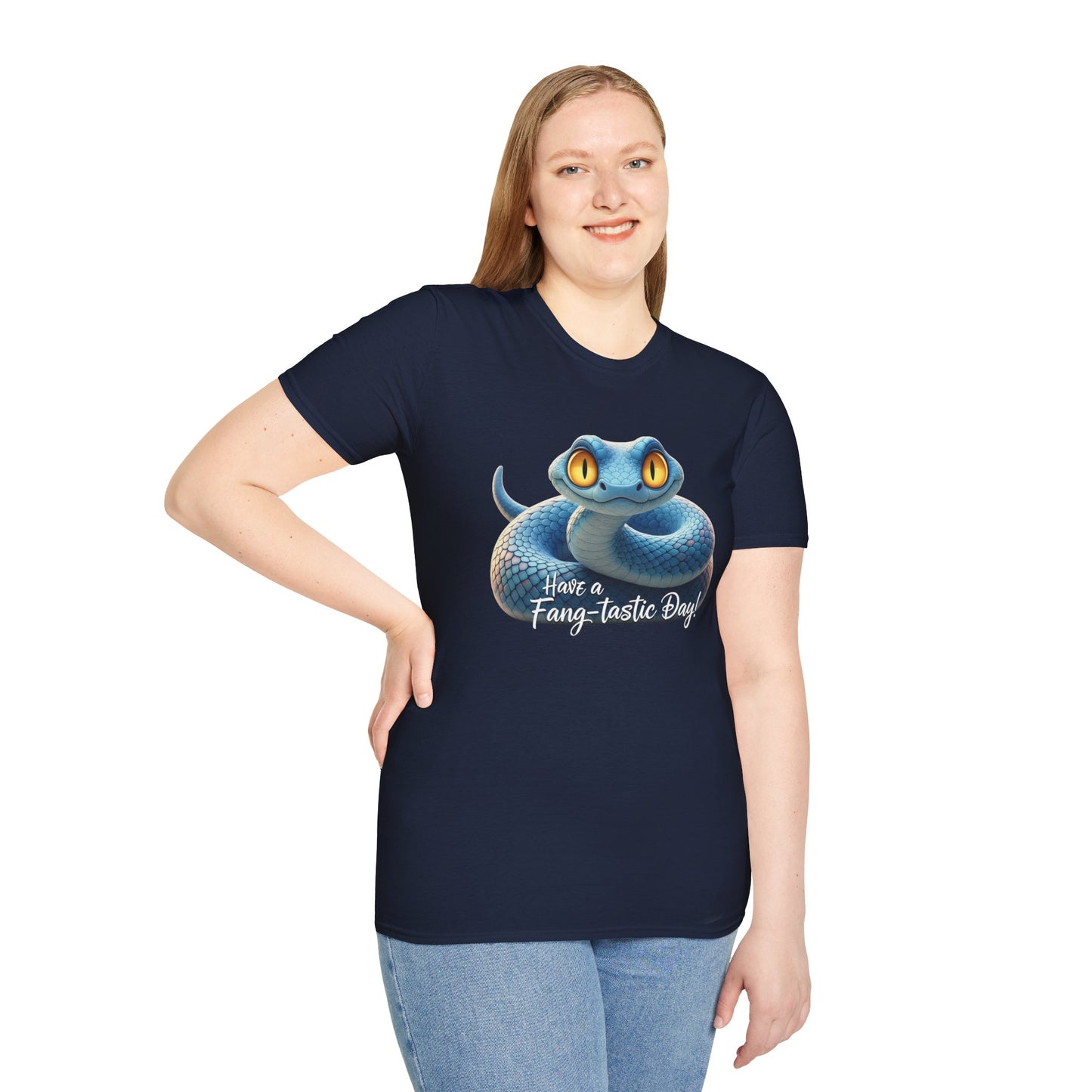 Have A Fang-tastic Day Snake T-Shirt, Funny Reptile Tee, Cute Snake Lover Gift, Animal Pun Shirt, Humor Top For Her Or Him