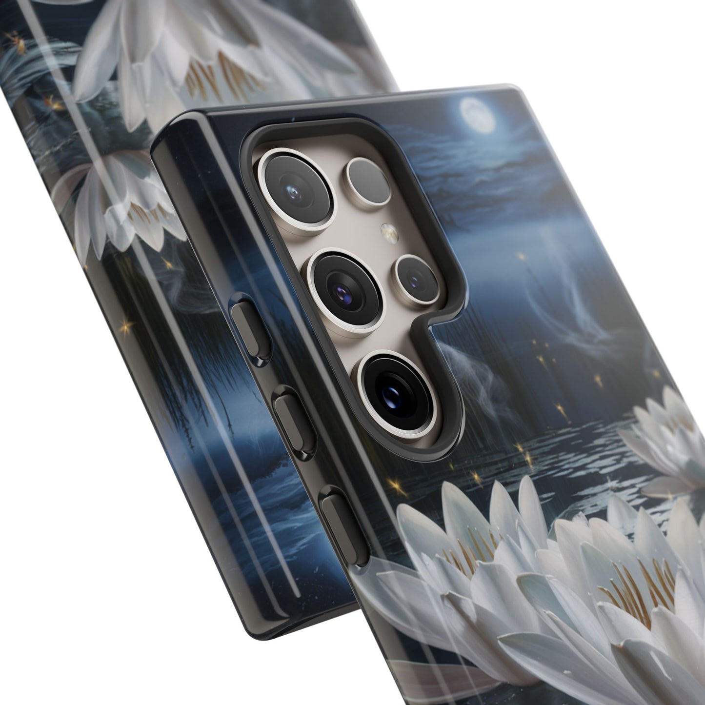 Samsung Galaxy Tough Case - Water Lillies Moonlit Sky Phone Cover