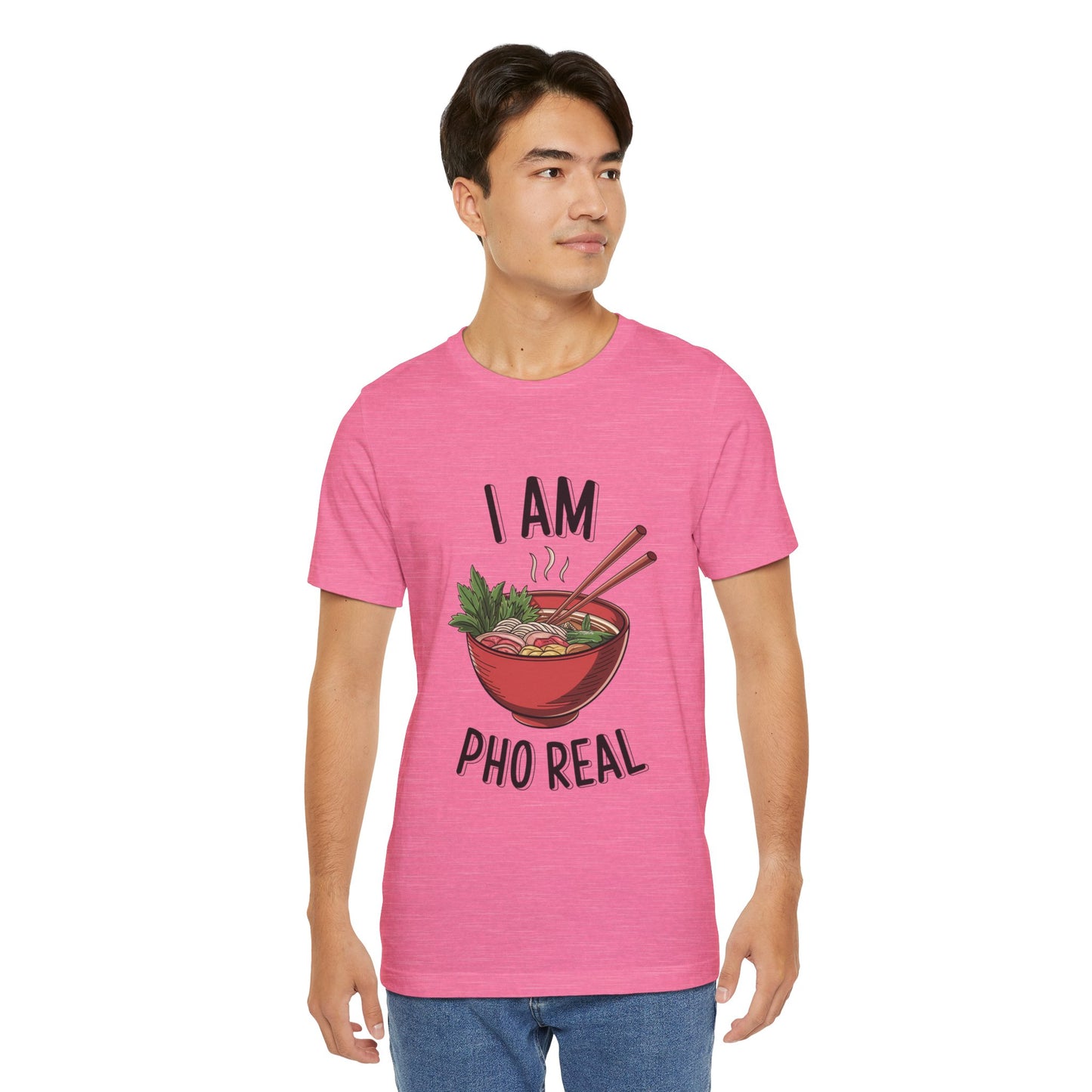 I Am Pho Real T-Shirt | Funny Pho Noodle Bowl Tee, Vietnamese Food Pun Shirt, Ramen & Noodle Lover Gift, Cute Asian Cuisine Graphic Top