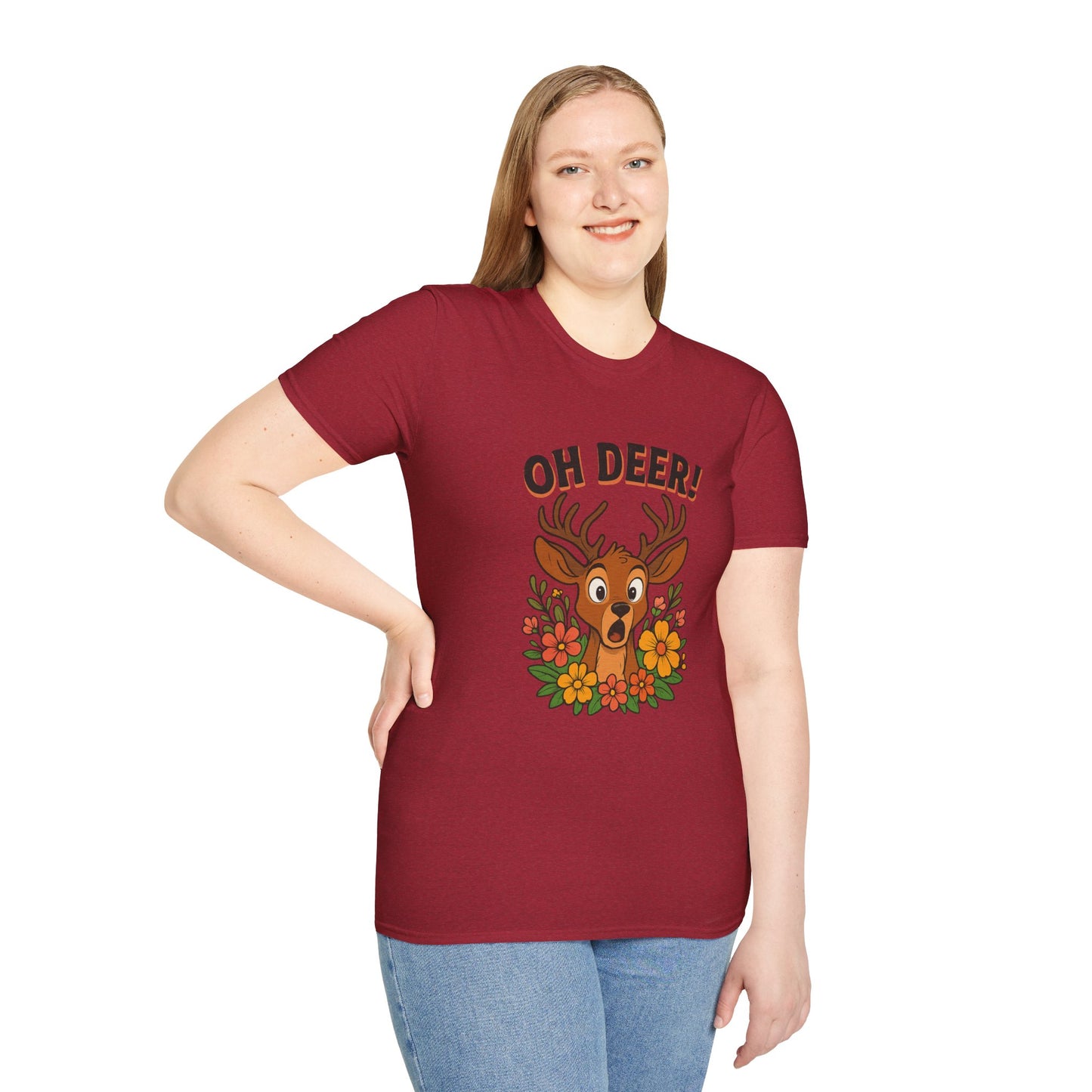 Oh Deer T-Shirt Animal Apparel Wildlife shirt Deer Tee Gift for Animal Lovers