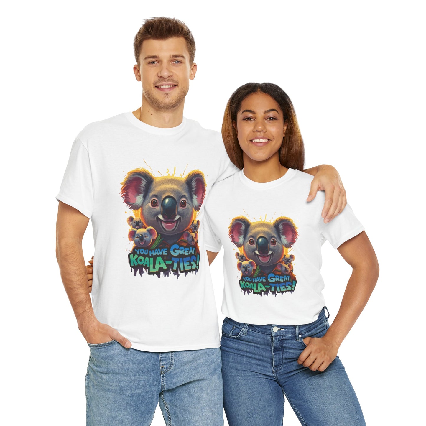You Have Great Koala‑ties Tee – Cute Koala Pun T‑Shirt, Animal Lover Gift, Funny Wildlife Graphic, Unisex Casual Tee