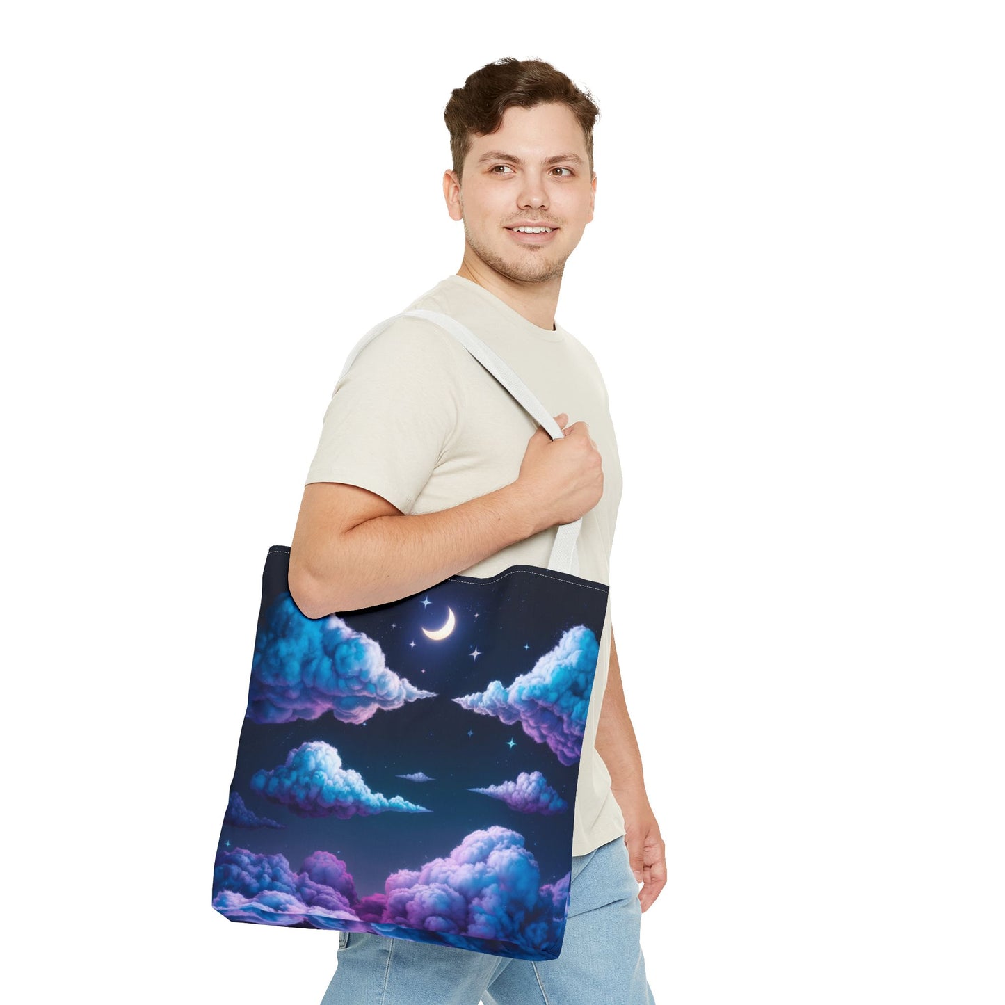 Dreamy Clouds & Moon Tote Bag