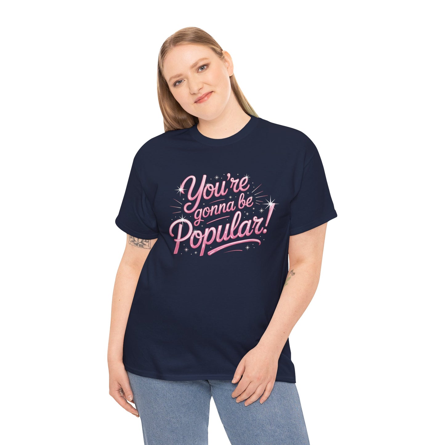 You’re Gonna Be Popular Wicked Musical Tee – Broadway Quote Shirt – Funny Retro Typography T-Shirt for Theatre Fans & Musical Lovers