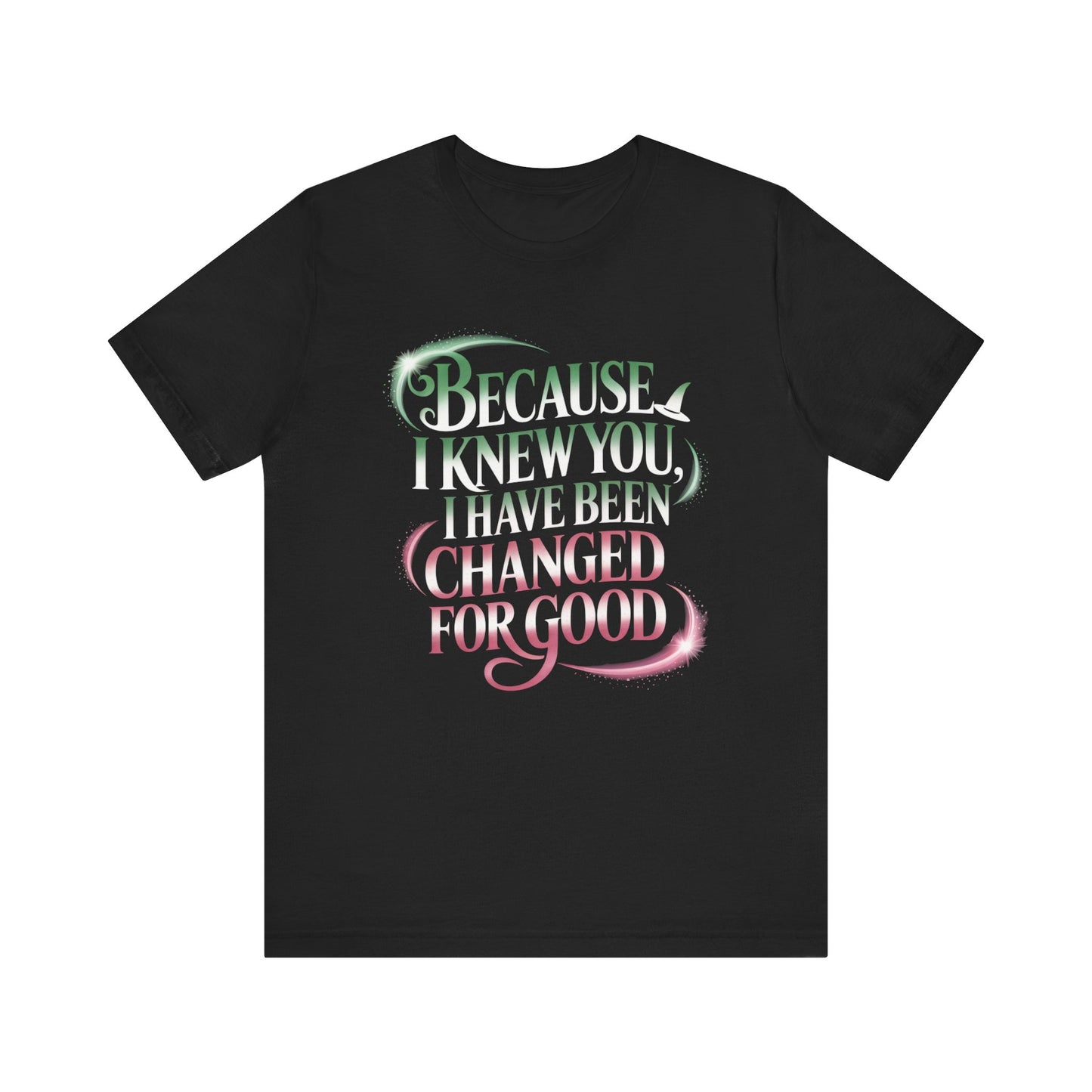 Because I Knew You Changed For Good T-Shirt, Friendship Quote Tee, Musical Theater Gift, Best Friend Matching Shirt, Inspirational Top