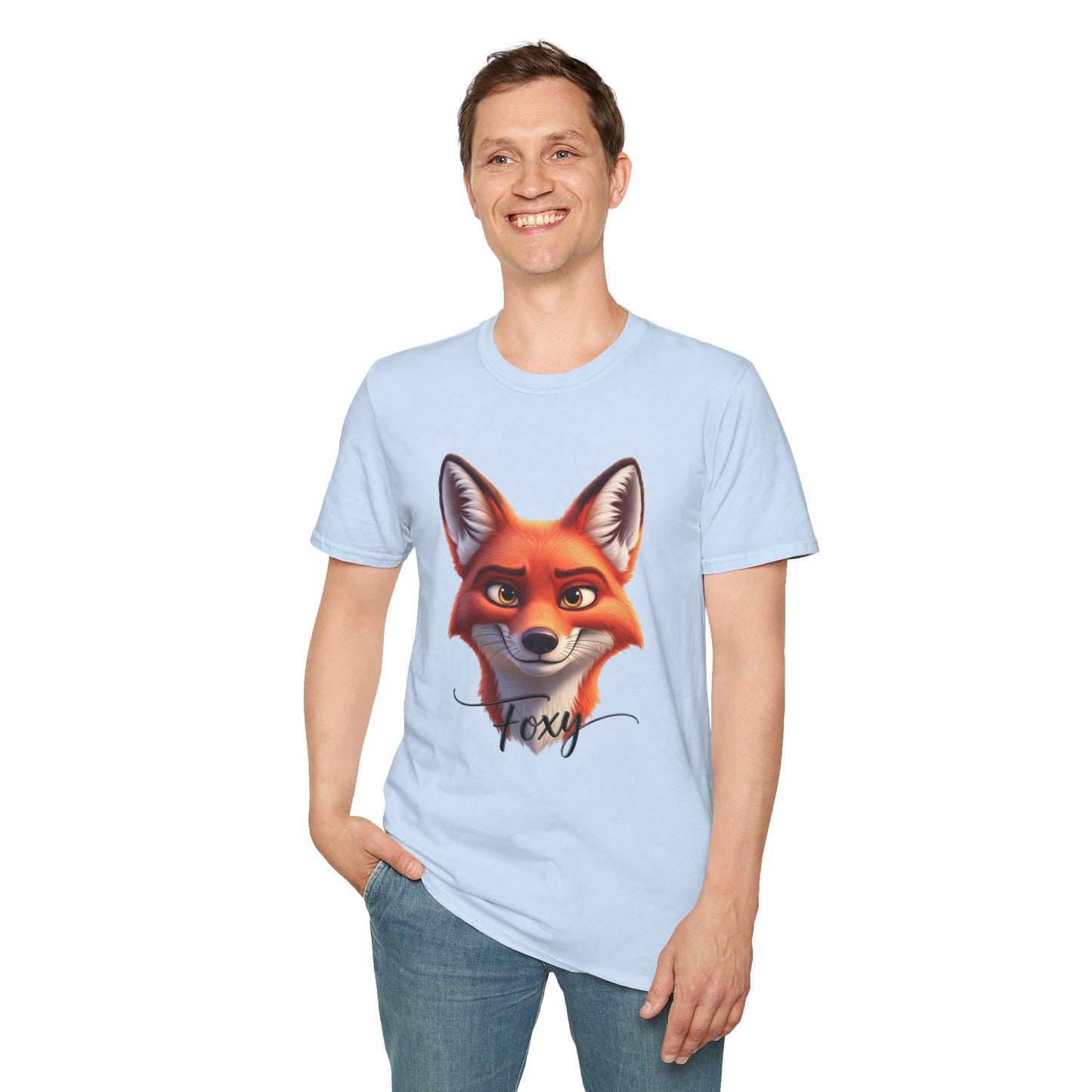 Foxy T-Shirt, Cute Fox Graphic Tee, Animal Lover Shirt, Fun And Confident Top, Playful Pun Gift, Soft Cotton Tee For Everyday Wear