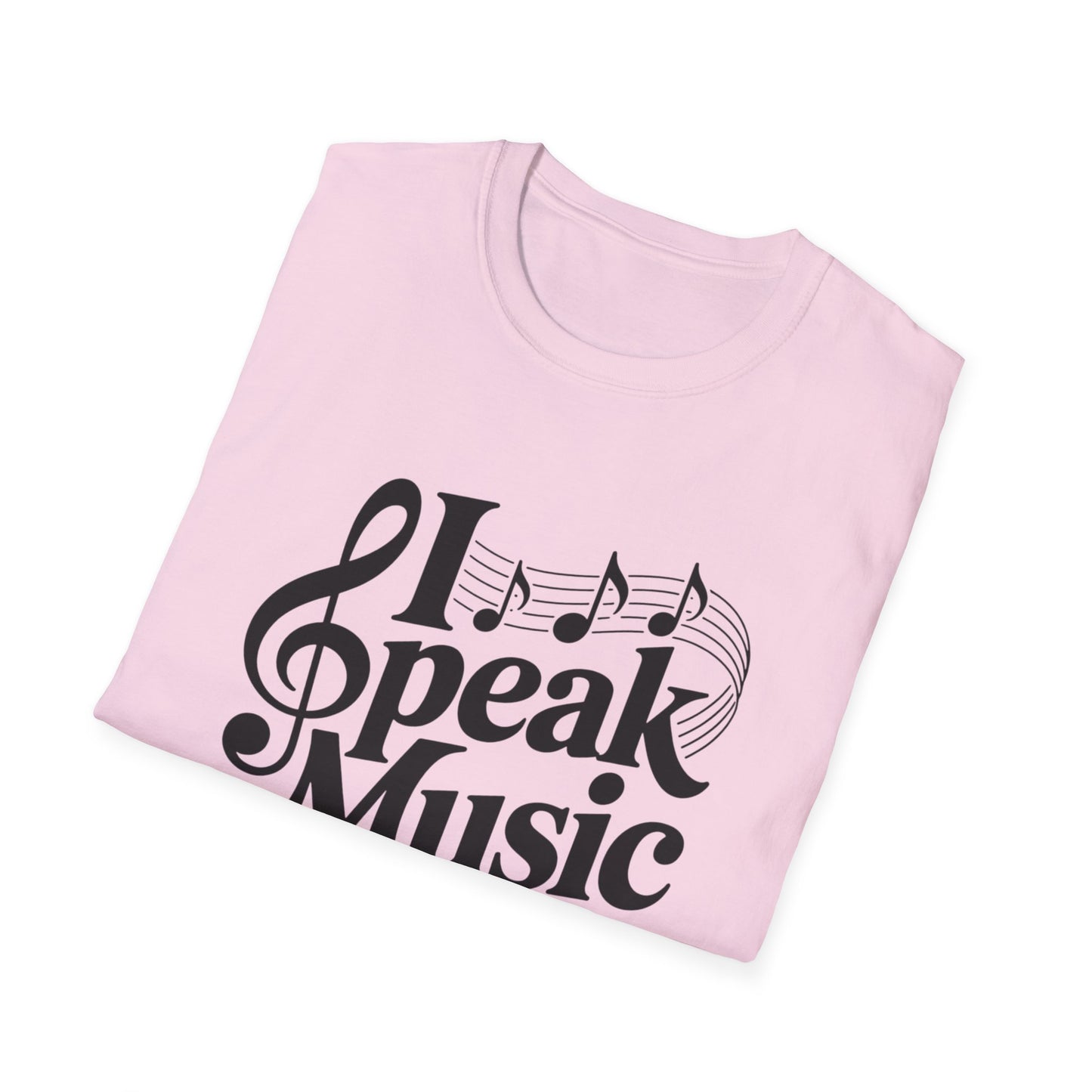 I Speak Music Shirt | Funny Music Lover T-Shirt | Gift for Musicians, Choir, Band Teachers & Music Students | Treble Clef Graphic Tee