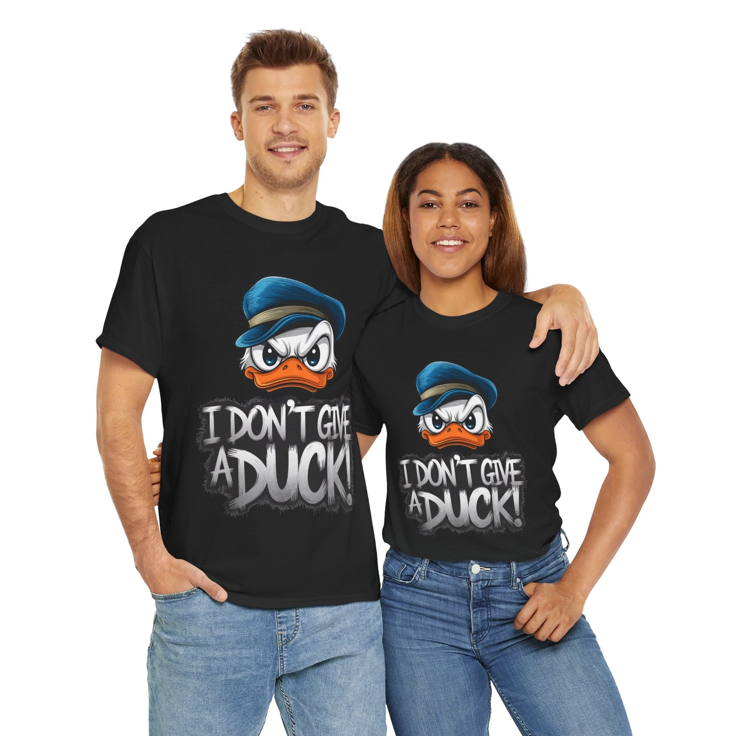 I Don’t Give a Duck Shirt – Funny Grumpy Duck Tee – Sarcastic Animal Graphic Shirt – Unisex Gift for Duck Lovers & Meme Fans