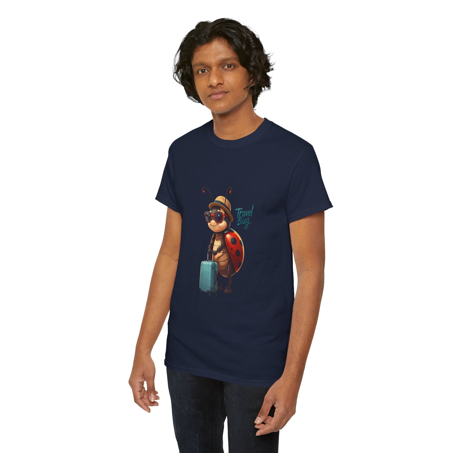 Travel Bug T-Shirt – Cute Ladybug Travel Tee | Funny Wanderlust Shirt for Travel Lovers | Unisex Graphic Tee Gift for Adventurers