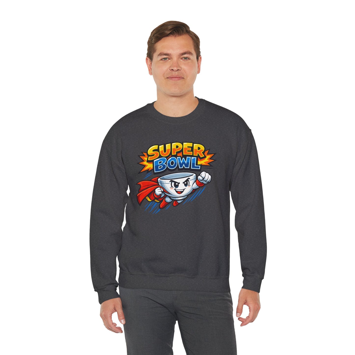 Super Bowl Sweatshirt, Funny Super Bowl Crewneck, Football Party Sweatshirt, Game Day Pullover, Bowl Pun Shirt, Unisex Graphic Crew
