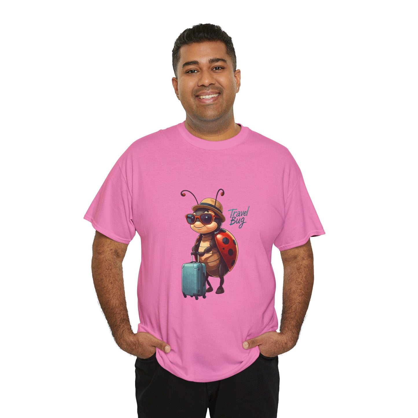 Travel Bug T-Shirt – Cute Ladybug Travel Tee | Funny Wanderlust Shirt for Travel Lovers | Unisex Graphic Tee Gift for Adventurers