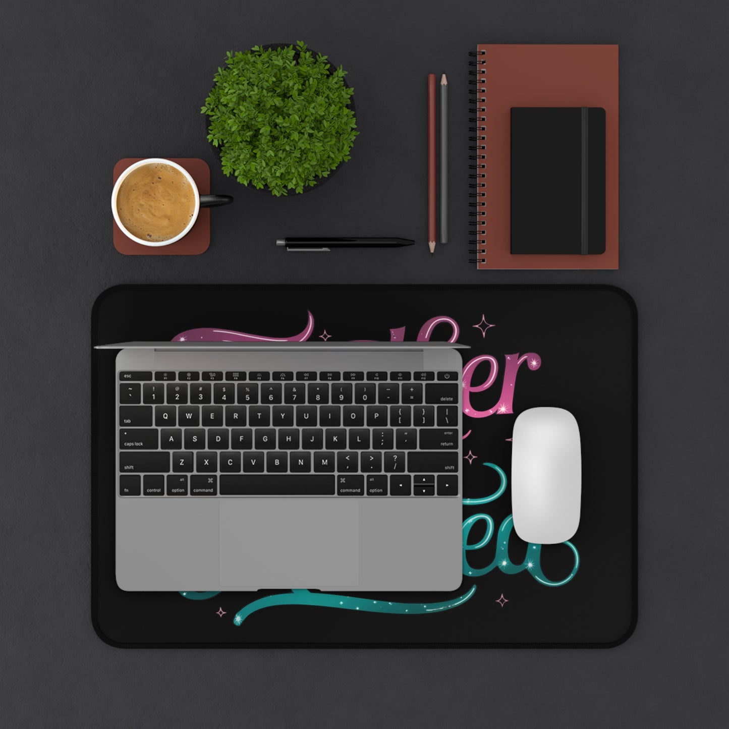 Desk Mat - Musical Inspired Quote 'Together We're Unlimited' Mouse Pad
