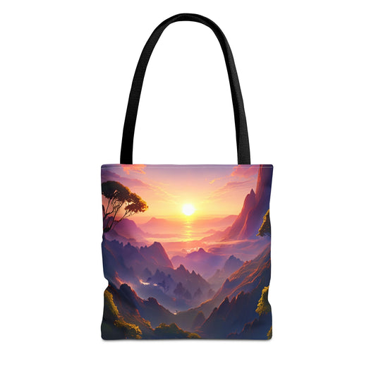 Sunset Landscape Tote Bag