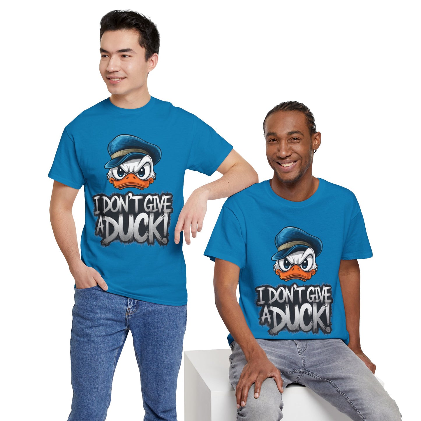 I Don’t Give a Duck Shirt – Funny Grumpy Duck Tee – Sarcastic Animal Graphic Shirt – Unisex Gift for Duck Lovers & Meme Fans