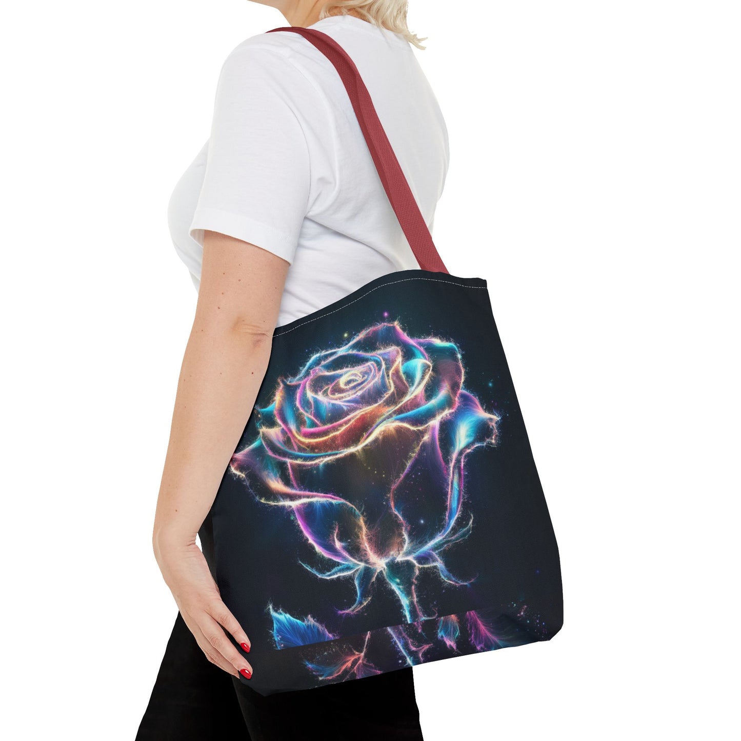 Glowing Rose Tote Bag