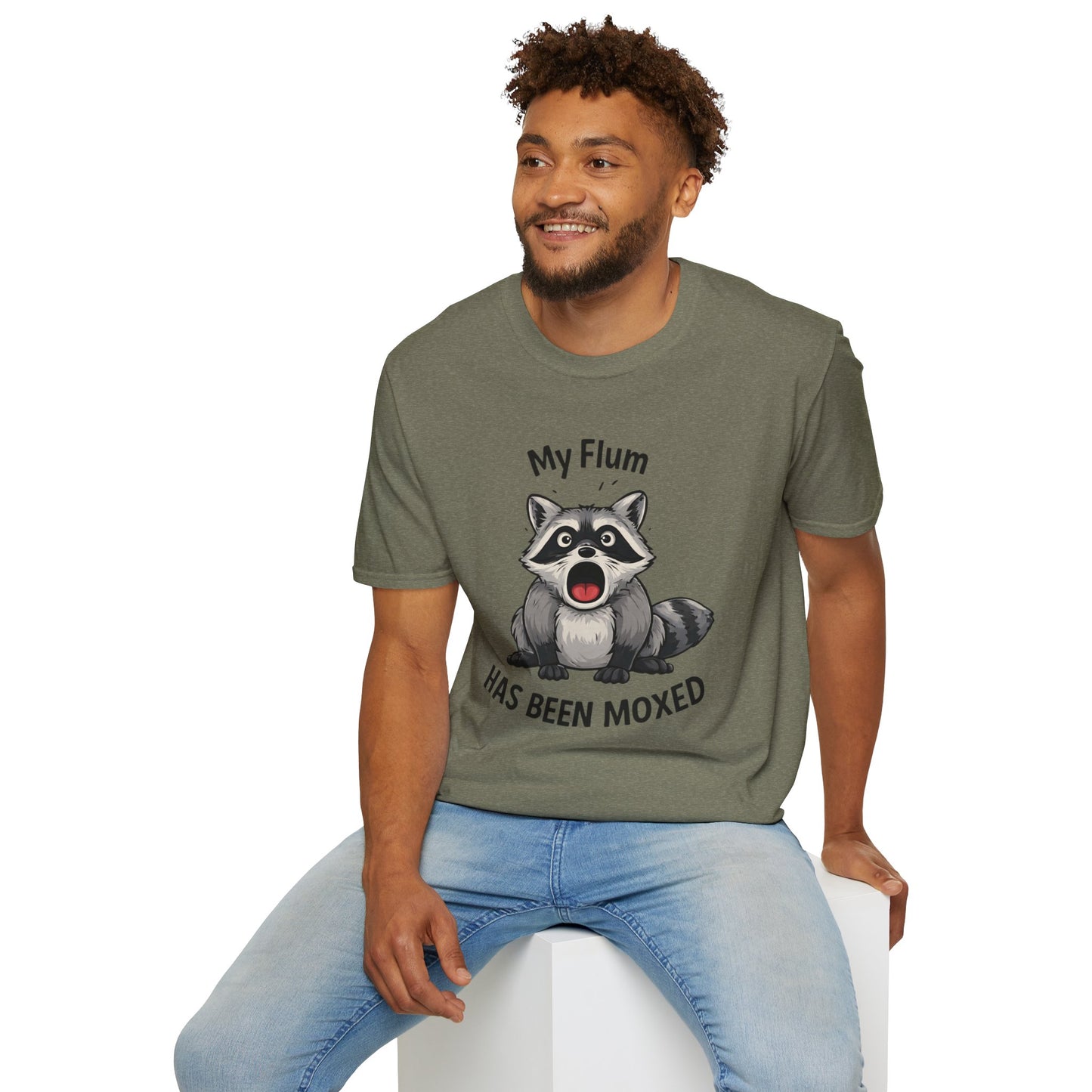 My Flum Has Been Moxed Shirt, Funny Raccoon T Shirt, Flummoxed Word Play Tee, Cute Shocked Raccoon Graphic Tee, Sarcastic Humor Shirt Gift