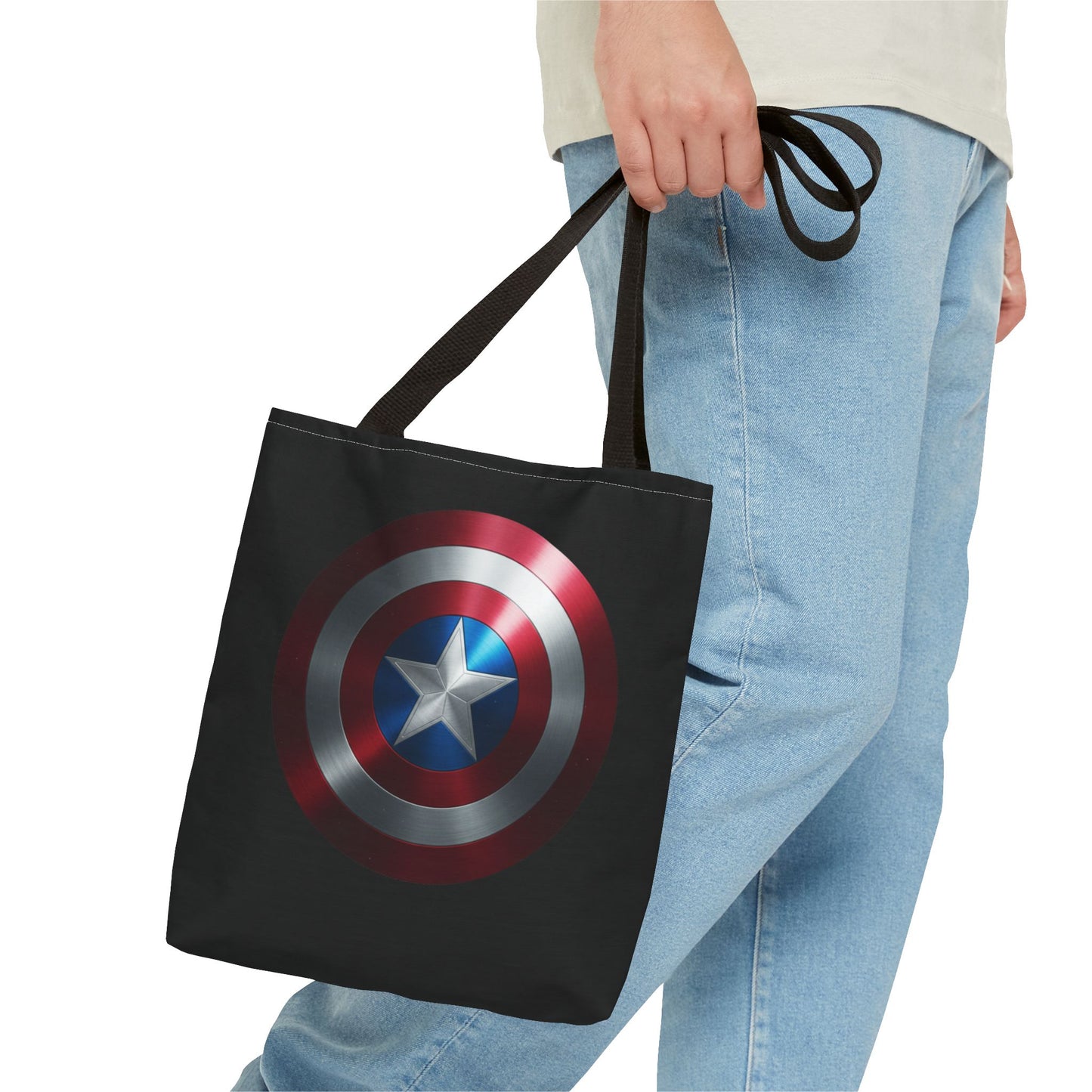 Heroic Shield Tote Bag - Stylish Marvel-Inspired Carryall for Fans
