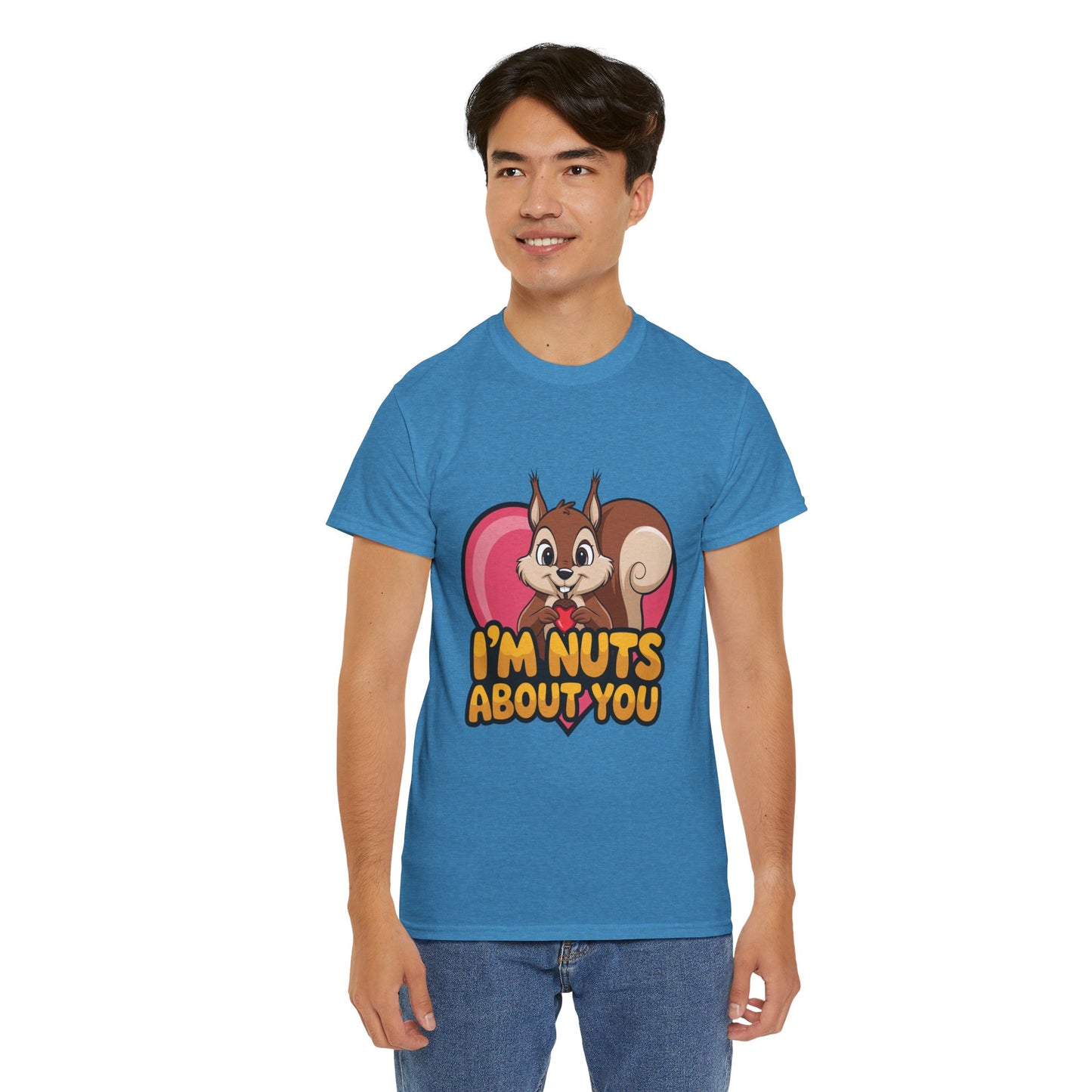 I’m Nuts About You Shirt, Funny Valentine Shirt, Squirrel Love T Shirt, Cute Animal Pun Tee, Valentine Gift For Him Her