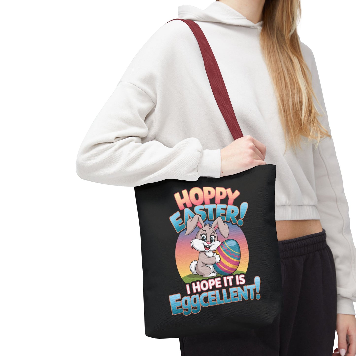 Happy Easter Tote Bag Eggcellent Bunny Design Easter Bag Easter Gift Easter Tote Accessory