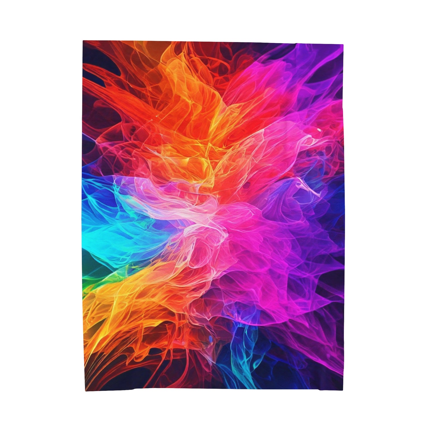 Plush Blanket Color Splash Design