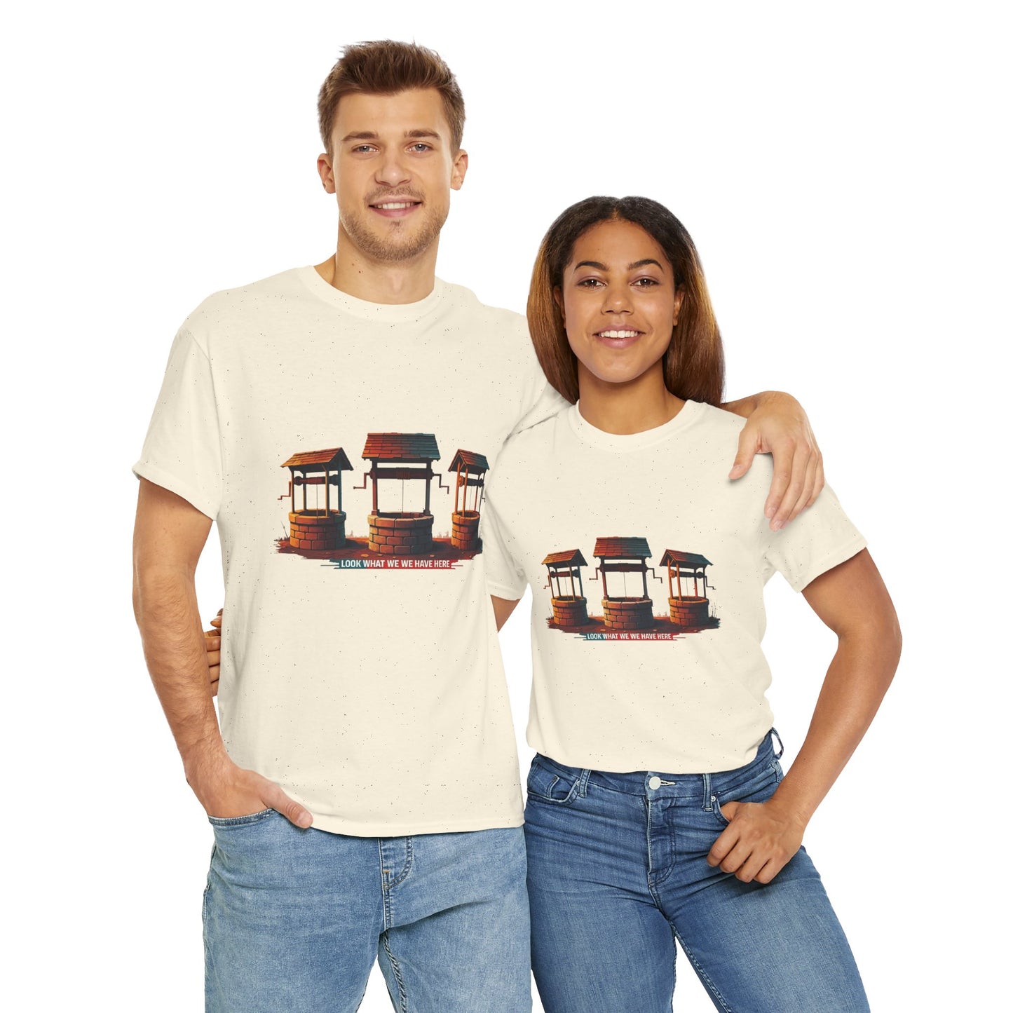 Funny “Well Well Well” T-Shirt • Pun Graphic Tee with Wishing Wells • Retro Vintage Humor Shirt • Gift for Pun Lovers & Joke Fans
