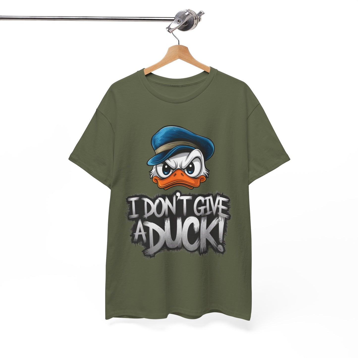 I Don’t Give a Duck Shirt – Funny Grumpy Duck Tee – Sarcastic Animal Graphic Shirt – Unisex Gift for Duck Lovers & Meme Fans