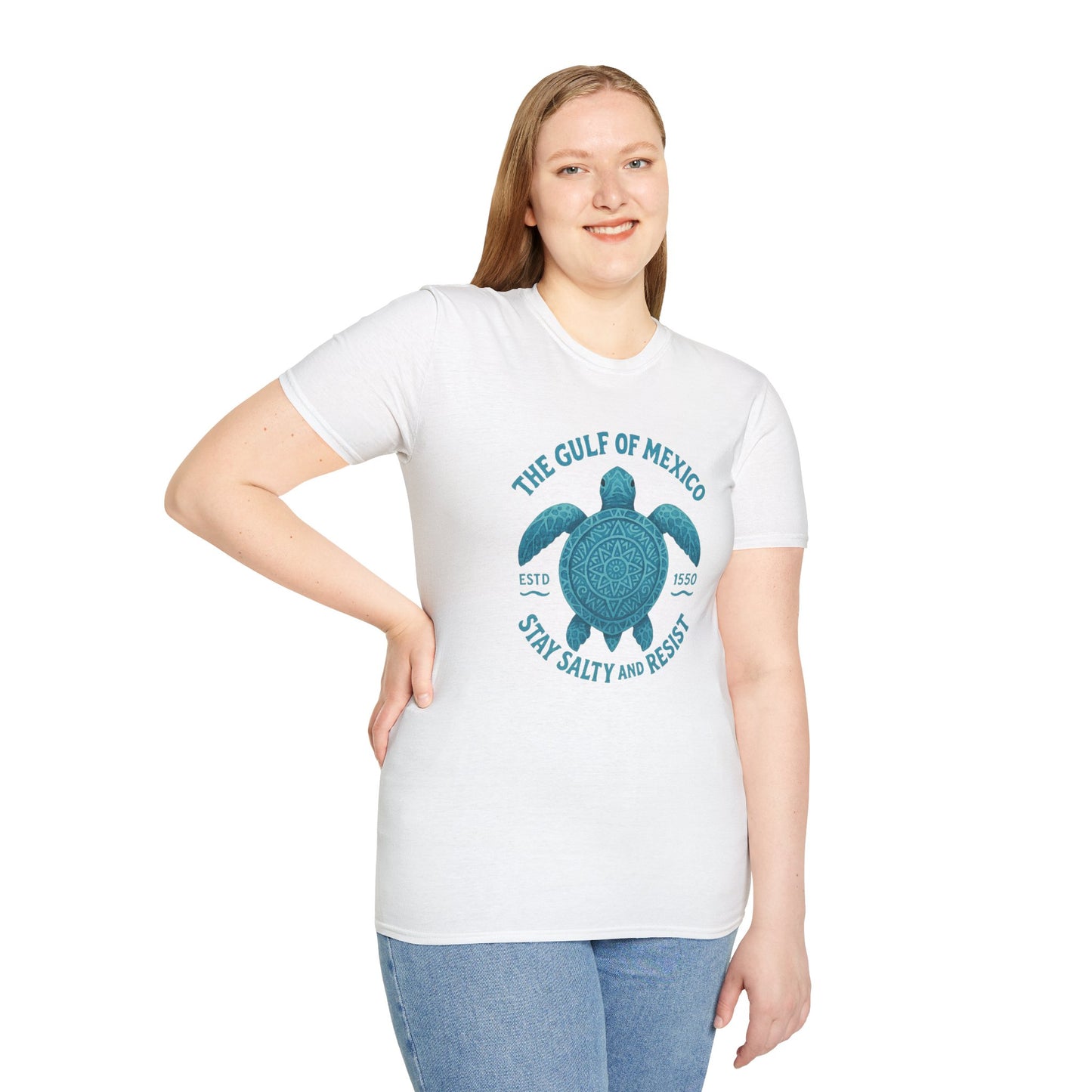 Gulf of Mexico Watercolor Sea Turtle T-Shirt - Ocean Wildlife Tee - Nature Lover Gift - Summer Beach Top - Coastal Art Graphic Tee