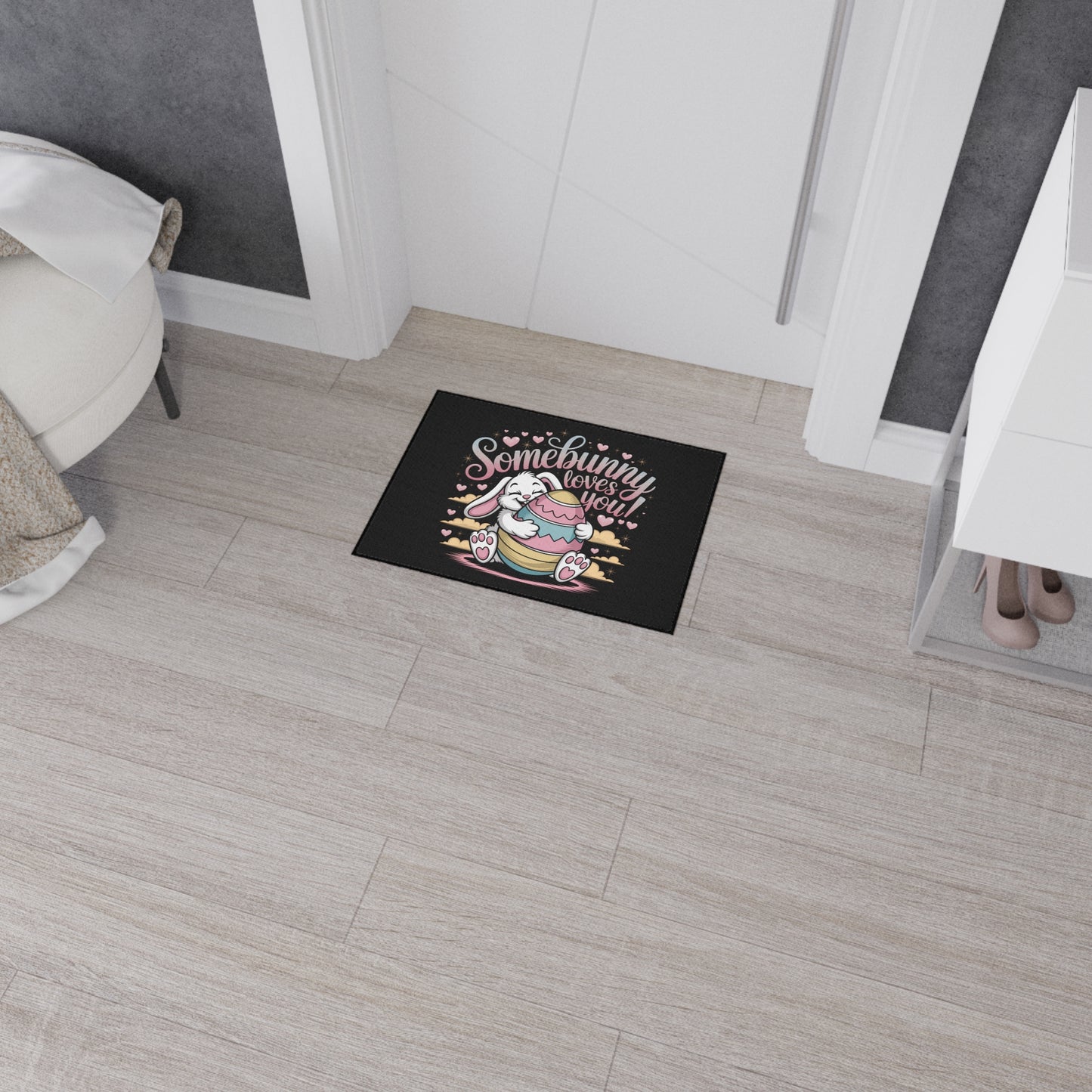 Floor Mat Somebunny Loves You Easter Bunny Welcome Mat Easter Door Mat
