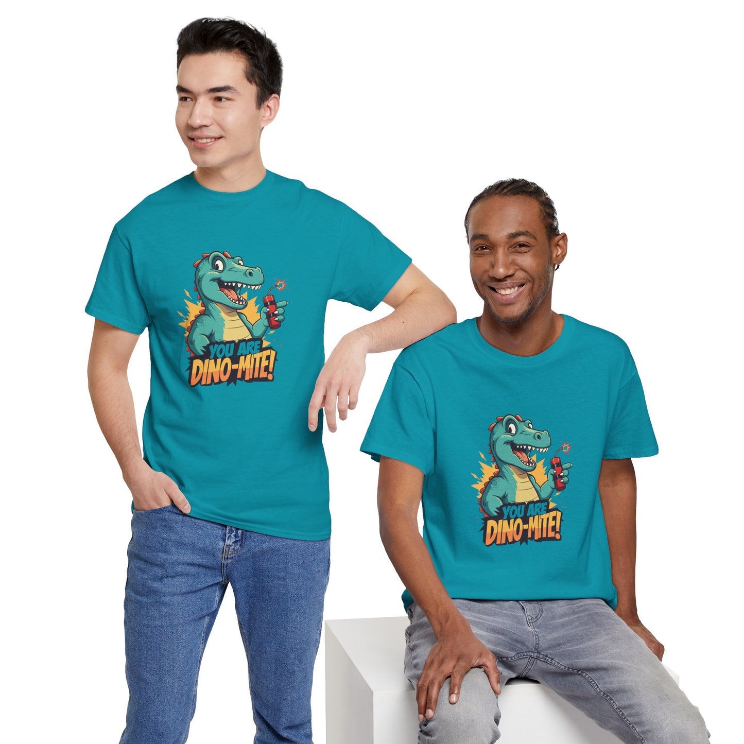 You Are Dino-Mite T-Shirt – Funny Dinosaur Graphic Tee | Cute T-Rex Shirt for Kids & Adults | Unisex Dino Lover Gift | Explosion Design