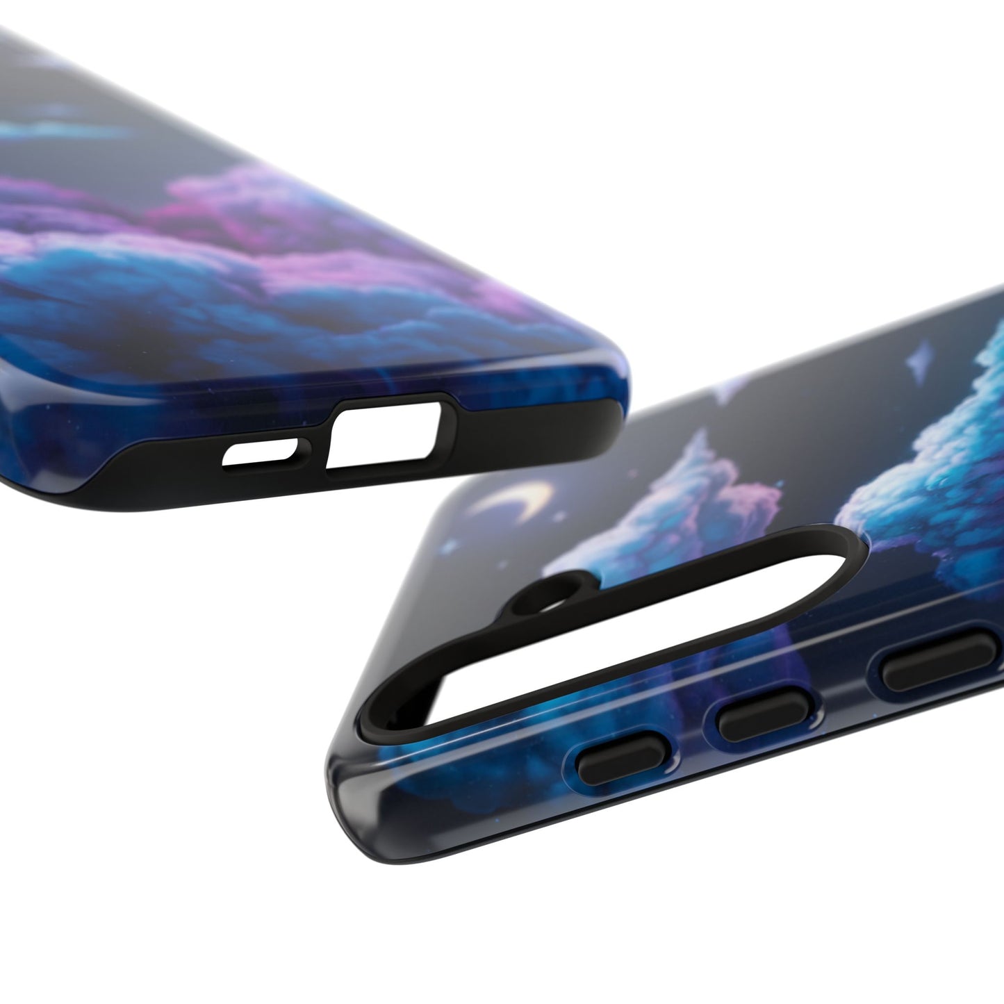 Dreamy Clouds & Moon Tough Samsung Galaxy Case
