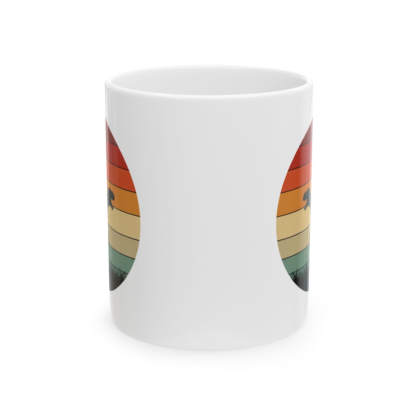 Retro T-Rex Dinosaur Coffee Mug - Funny Tea-Rex Ceramic Cup, Gift for Dino Lovers and Office Humor - 11oz or 15oz