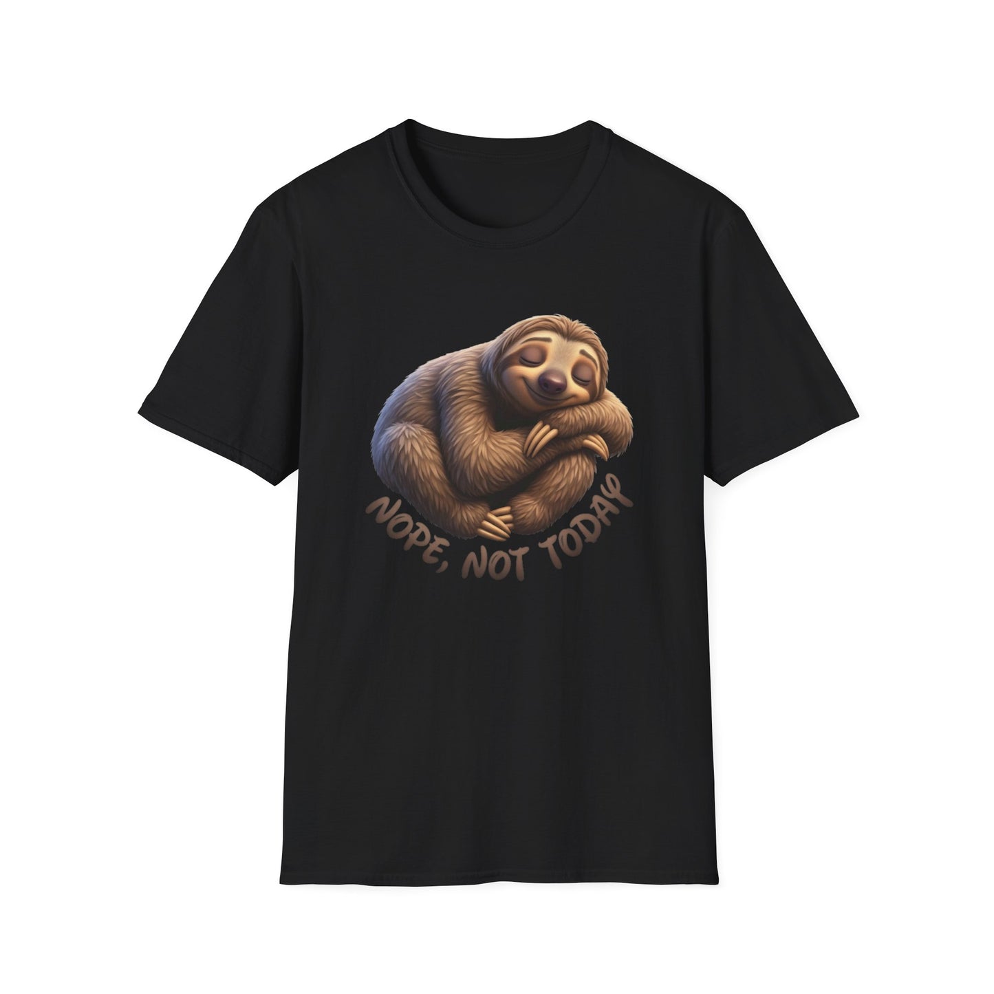 Nope Not Today Sloth T-Shirt, Funny Lazy Day Shirt, Cute Animal Lover Tee, Relaxed Humor Top, Chill Gift Idea For Men And Women