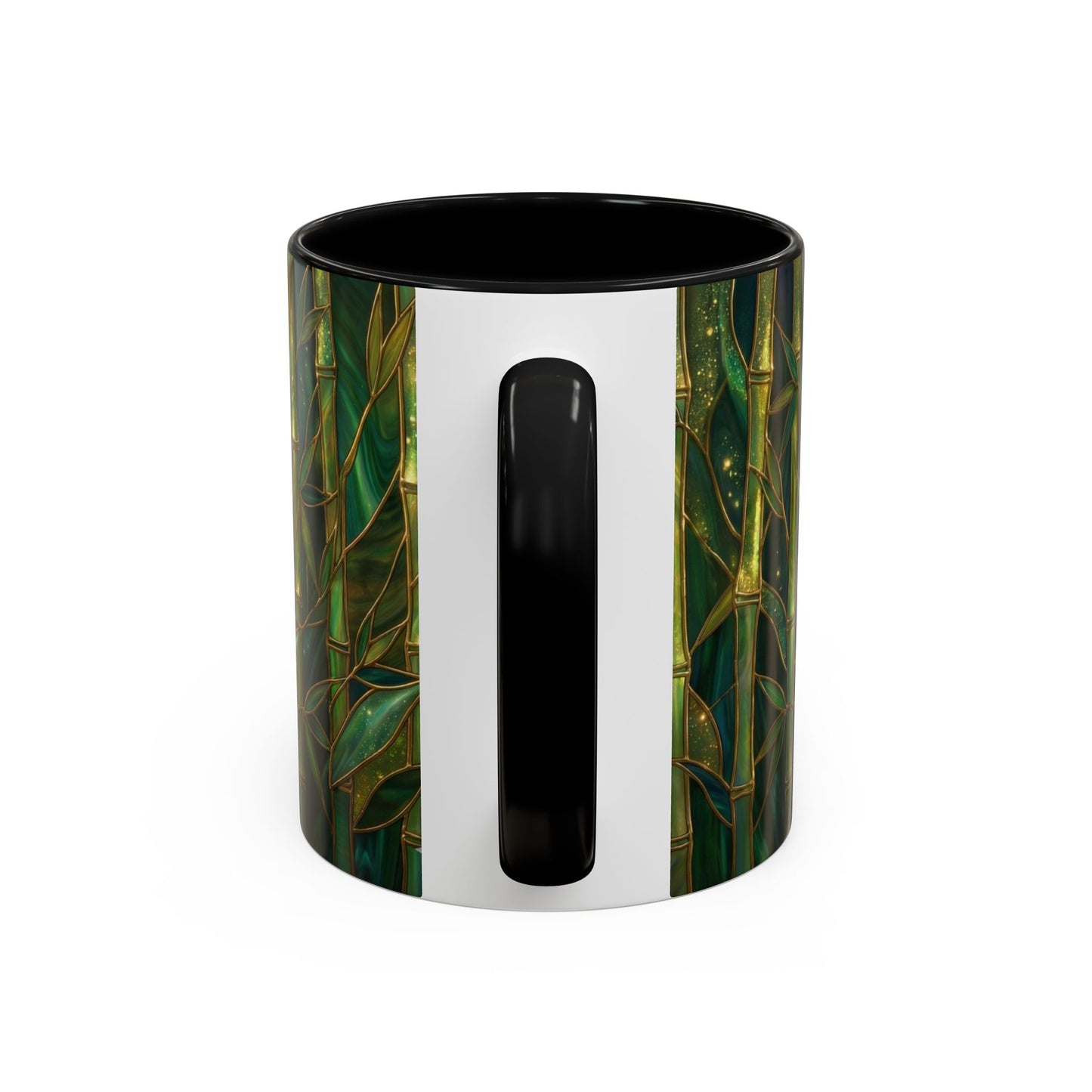 Stained Glass Panda Mug, Panda Coffee Mug, Bamboo Panda Cup, Cute Panda Gift, Nature Animal Mug, Wildlife Art Mug, Panda Lover Gift