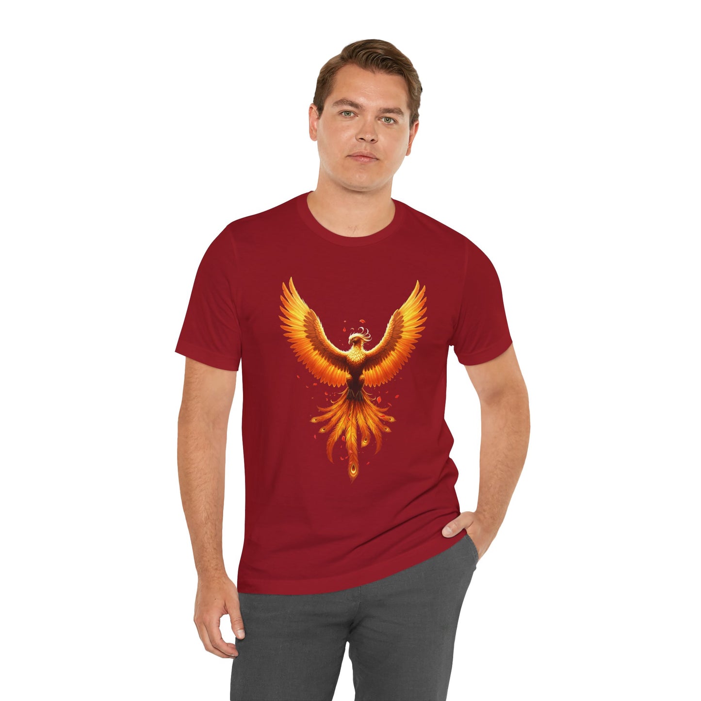 Phoenix Rising Shirt • Fiery Phoenix Graphic Tee • Rebirth Transformation Myth Shirt • Firebird Art Tee • Unisex Gift Tee XS‑5XL