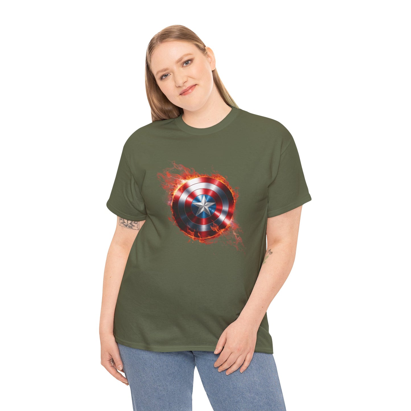 Captain America Flame Tee