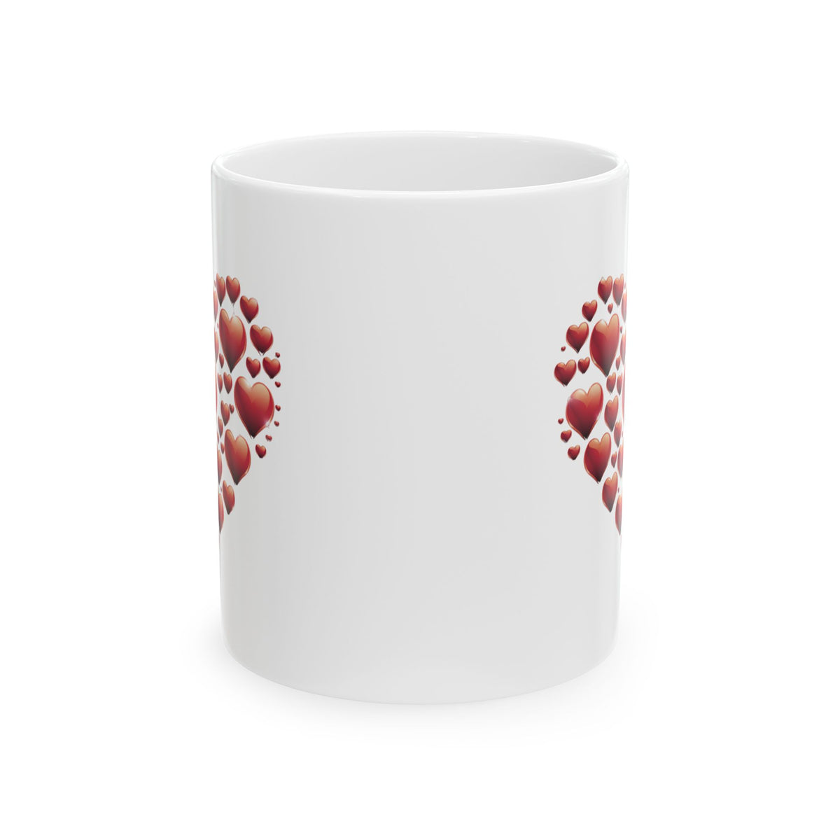 Valentine Heart Mug, Love Coffee Mug, Romantic Gift For Her, Cute Heart Coffee Cup, Anniversary Gift, Valentine Gift Idea, Couple Mug