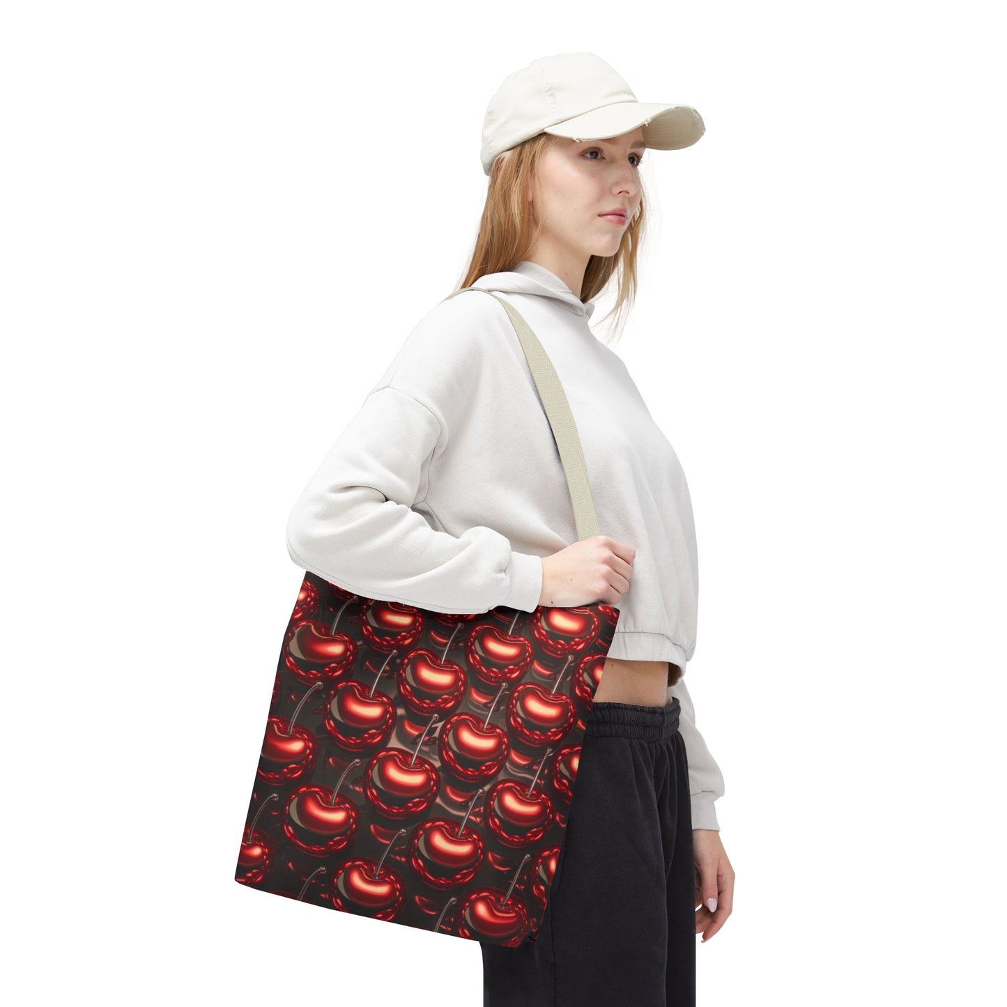 Cherry Tile Tote Bag