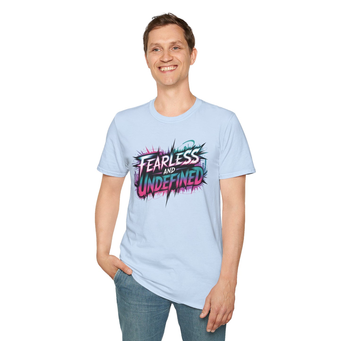 Fearless And Undefined T-Shirt, KPop Anime Inspired Graphic Tee, Empowering Quote Shirt, Bold Aesthetic Top For Fans, Dreamers, And Performers