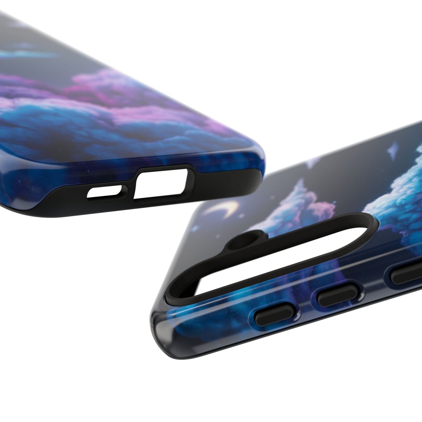 Dreamy Clouds & Moon Tough Samsung Galaxy Case
