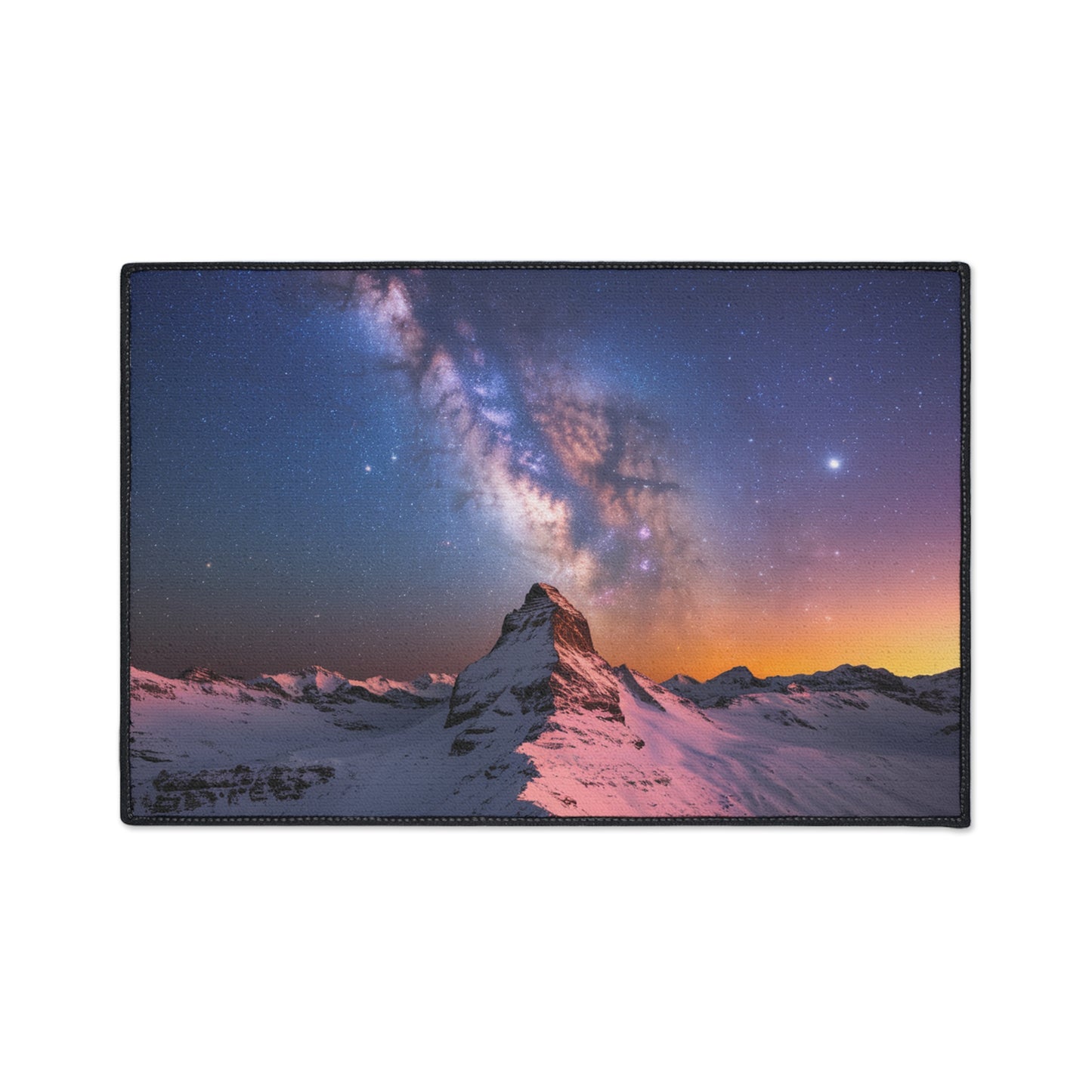 Galaxy Landscape Heavy Duty Floor Mat Home Decor Milky Way Welcome Mat Space Door Mat Office Decor