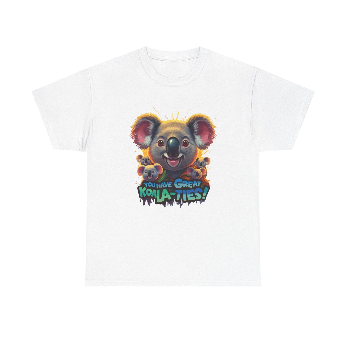 You Have Great Koala‑ties Tee – Cute Koala Pun T‑Shirt, Animal Lover Gift, Funny Wildlife Graphic, Unisex Casual Tee
