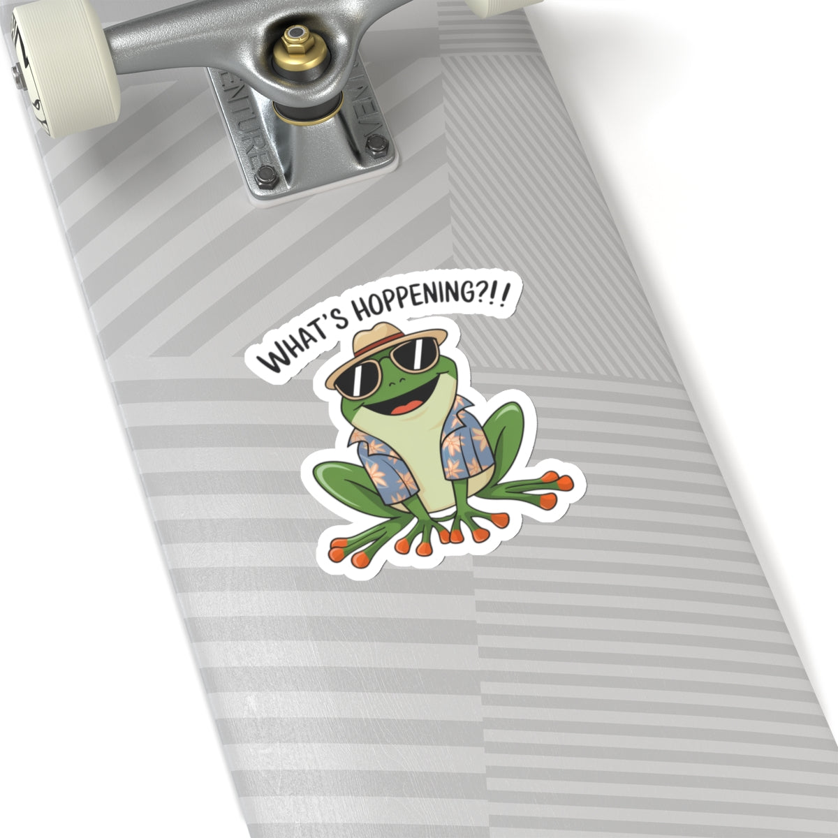 Sticker What's Hoppening Frog Pun