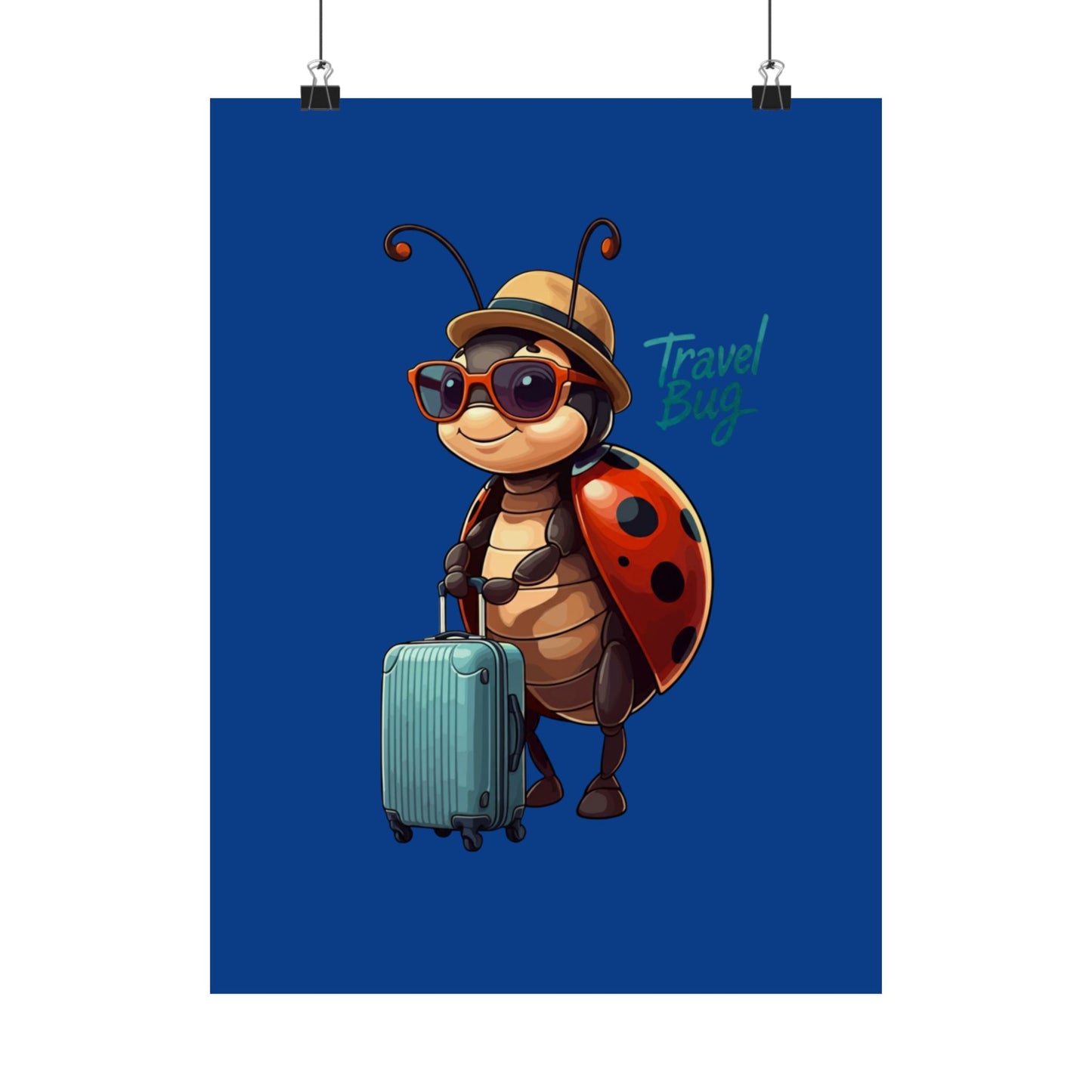 Vertical Poster - Travel Bug Ladybug