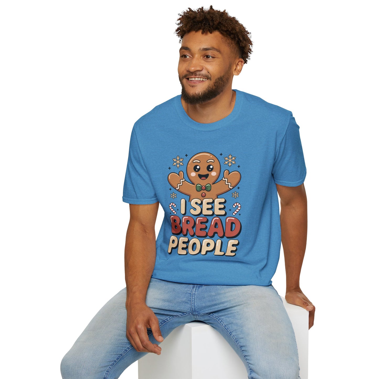I See Bread People Shirt, Gingerbread Man Christmas Tee, Funny Holiday Baking Shirt, Cute Gingerbread Cookie TShirt, Xmas Humor Shirt, Food Pun Tee