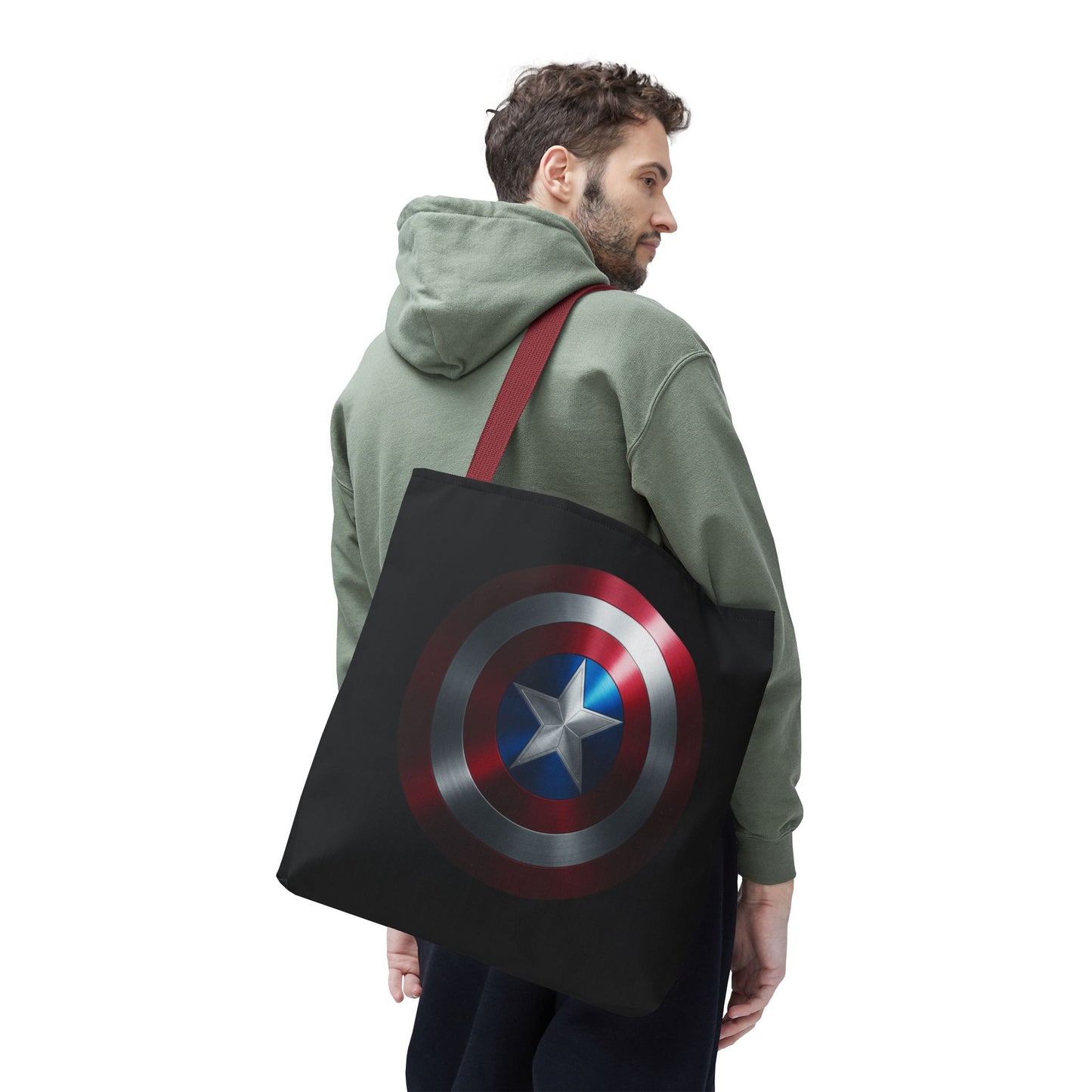 Heroic Shield Tote Bag - Stylish Marvel-Inspired Carryall for Fans