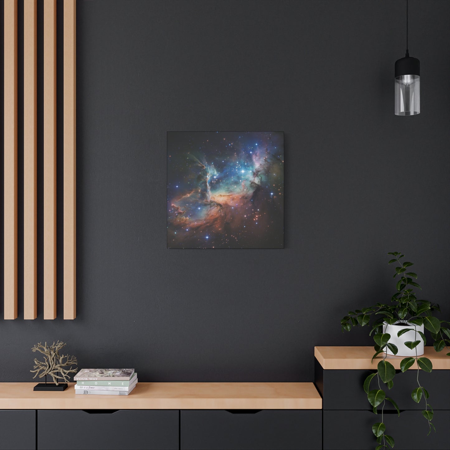 Cosmic Art Canvas Nebula Wall Decor Space Art Galactic Home Decor Modern Art Office Decor