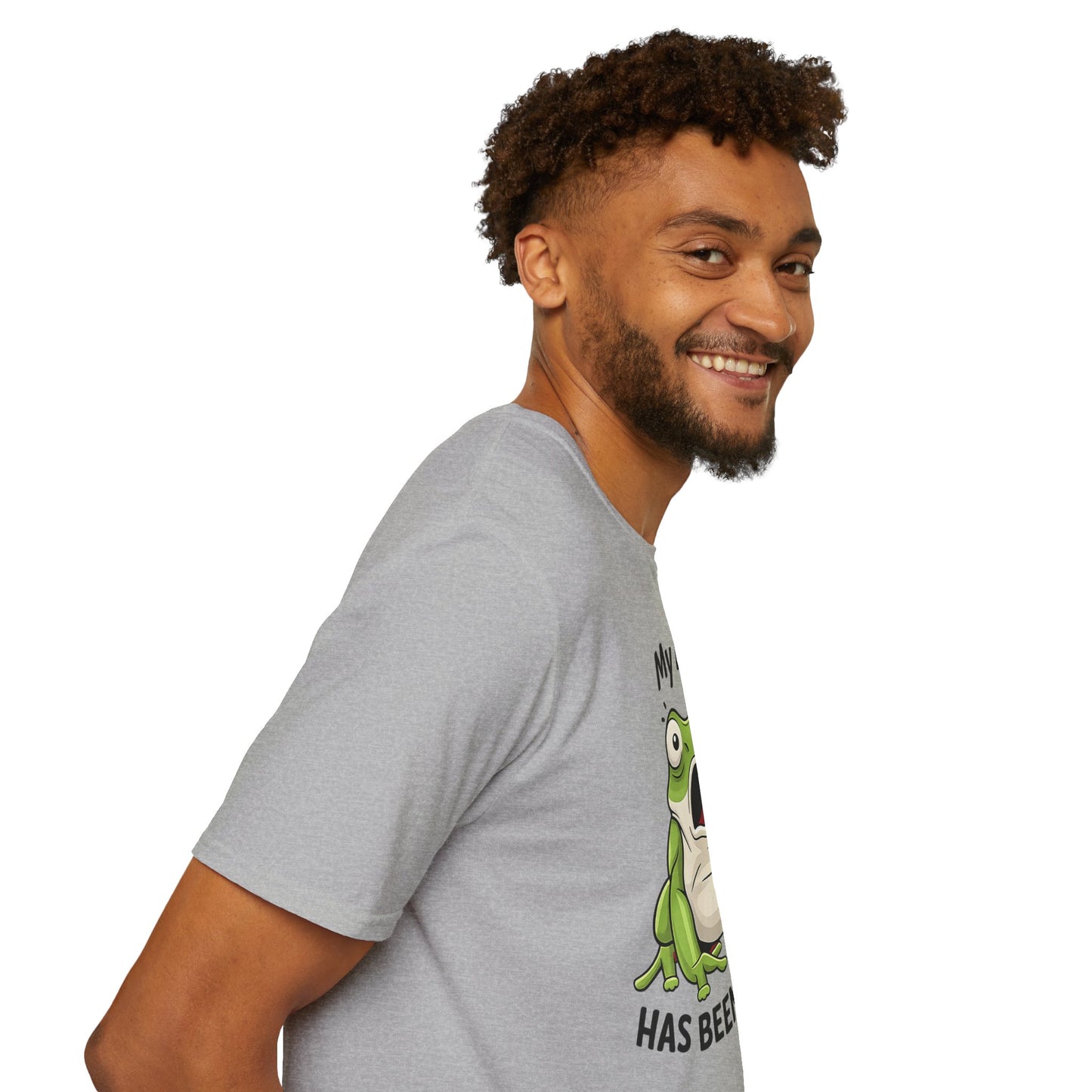 My Bum Has Been Fuzzled Shirt, Bumfuzzled Word Play Tee, Funny Frog T Shirt, Cute Shocked Frog Graphic Tee, Silly Humor Gift