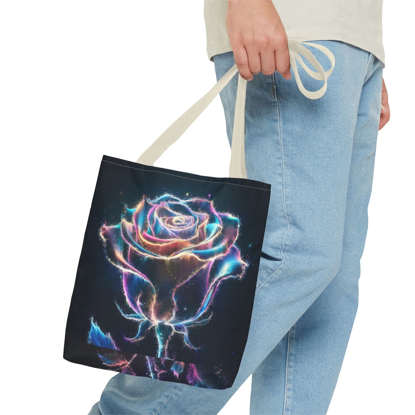 Glowing Rose Tote Bag