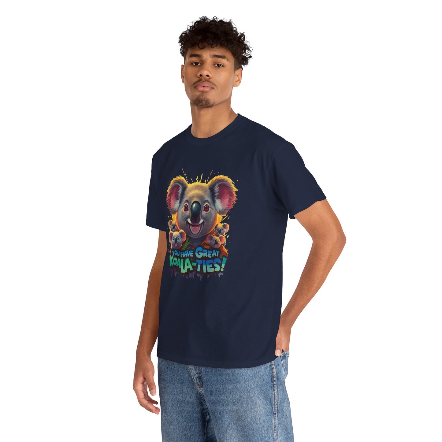 You Have Great Koala‑ties Tee – Cute Koala Pun T‑Shirt, Animal Lover Gift, Funny Wildlife Graphic, Unisex Casual Tee