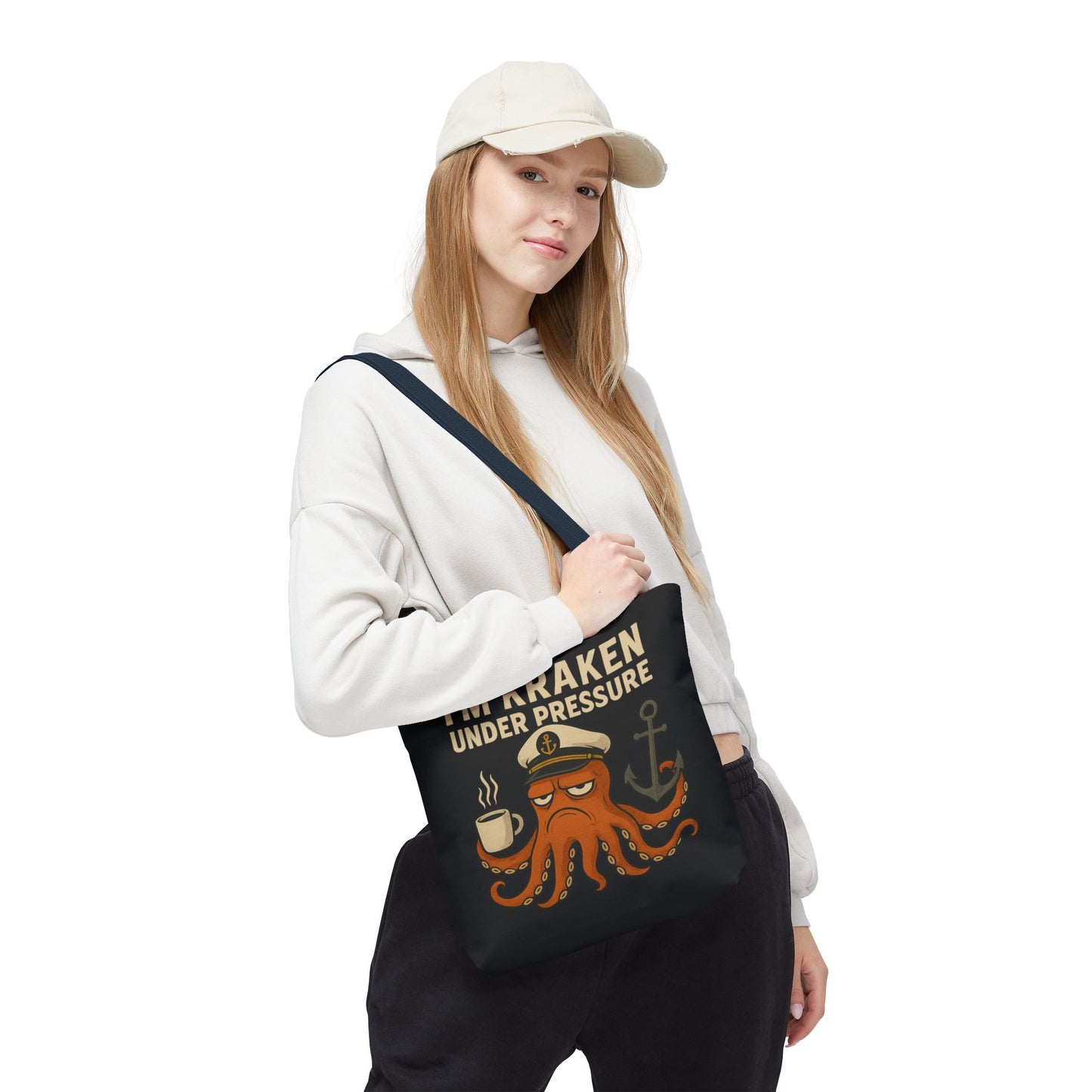 Stressed Octopus Tote Bag Nautical Bag Beach Tote Ocean Reusable Bag Seaside